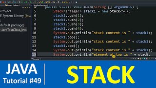 Java Tutorial #49 - Java Stack Class with Examples (Collections)