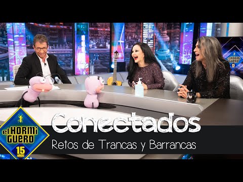 Alaska y Mario Vaquerizo demuestran su conexión con el juego de Trancas y Barrancas - El Hormiguero
