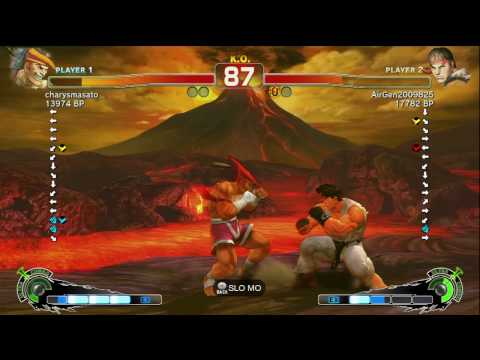 Air [Ryu] vs charysmasato [Adon] river wong [Rose] SSF4 Ranked Matches - TRUE-HD