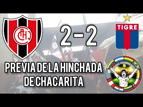 Previa de la hinchada de Chacarita. [Chacarita 2 - 2 Tigres]