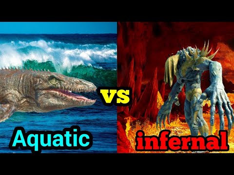 1 VS 1 AQUATIC VS INFERNAL animal revolt battle simulator FACTION BATTLE