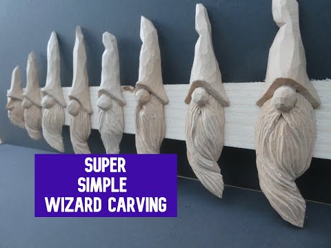 Carving -  Simple Wizard - wood spirit