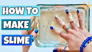 How to Make CLEAR SLIME & Jelly Cube Slime! 😱✨ *EASY DIY Slime Recipe Tutorial*