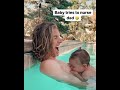 The Baby Tries Drinking Milk From His Dad
