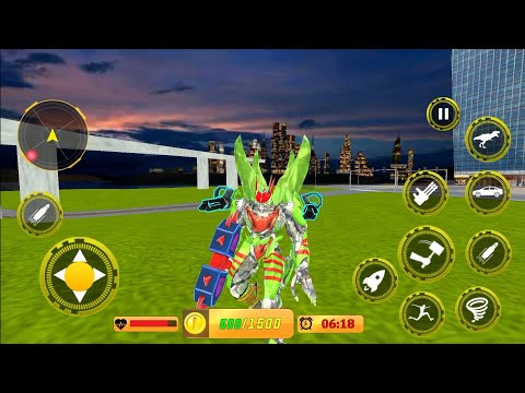 Dragon Robot Police Car Games - Android Gameplay