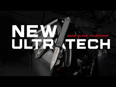 Автоматический выкидной нож Microtech Ultratech Gen III ZBP Double Edge BB PS Natural Clear (1122-2NC)