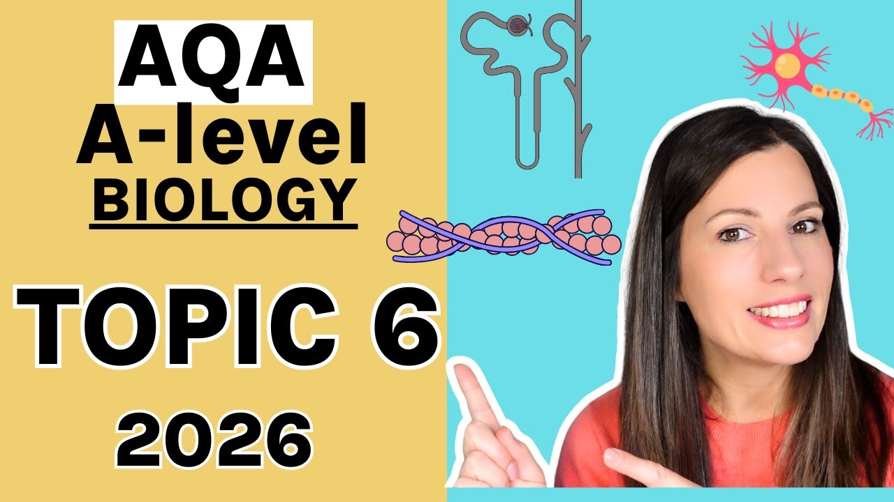 TOPIC 6 AQA A-level Biology - Learn the entire topic. Nervous System, Muscles, Homeostasis