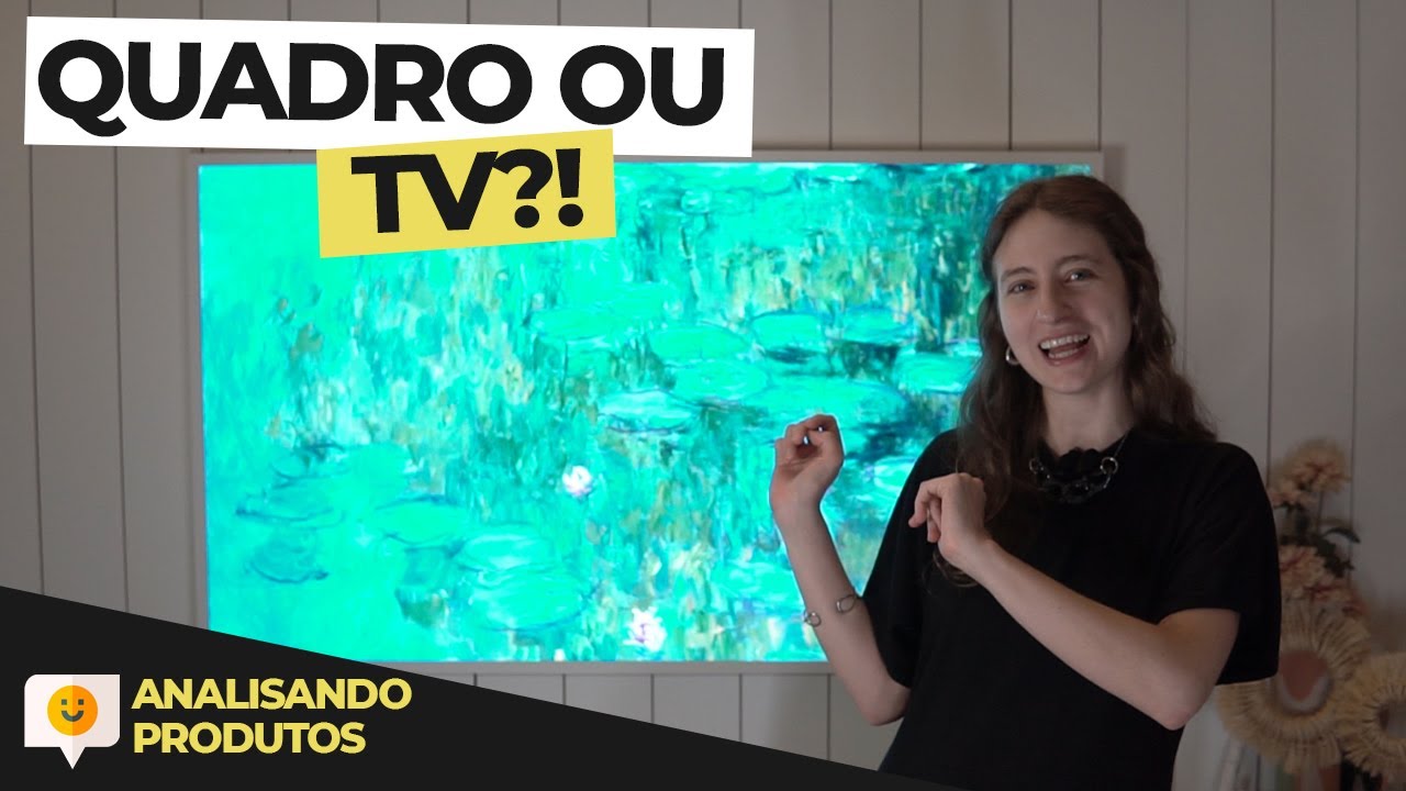 Miniatura da avaliação em vídeo de Smart TV Samsung The Frame 55 Polegadas LS03F 4K