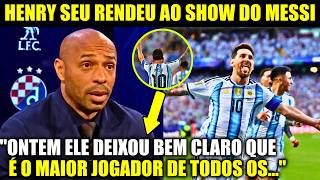 🚨NOSSA! OLHA COMO O HENRY REAGIU AO HAT-TRICK DO MESSI NA COPA DO MUNDO!