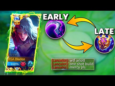 ARLOTT NEW ONE SHOT BUILD🔥 NEW BROKEN FIRST ITEM FOR EARLY AND LATE GAME DAMAGE HACK | MLBB