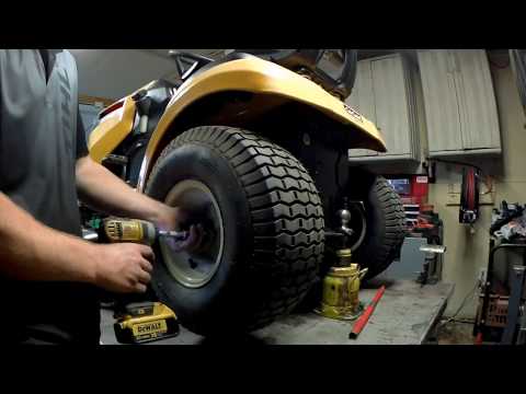 How to replace axle seals on cub cadet