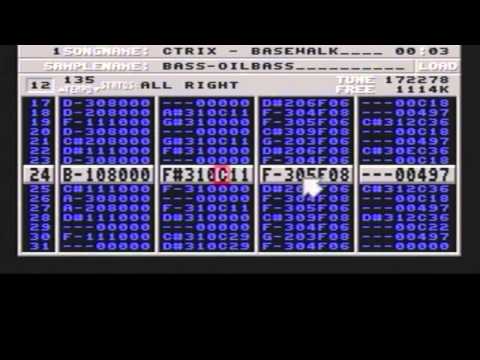 Amiga Music: Amiga Protracker 2.x quick demo by cTrix