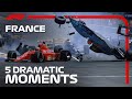 Top 5 Dramatic Moments | French Grand Prix