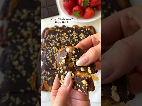 Viral ”Snickers” Date Bark🤩