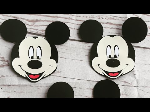Mickey Mouse Face Die Cuts for Mickey Mouse Theme...