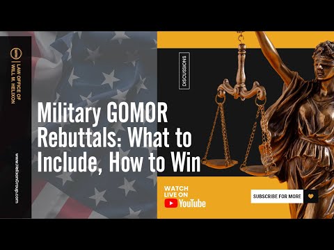 Military GOMOR Rebuttals: What to Include, How to Win