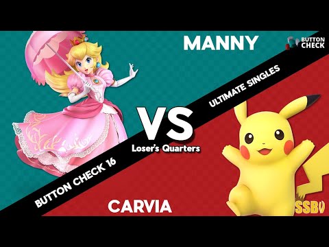 Button Check 16 Ultimate Singles Losers Quarters: Manny Vs  Carvia