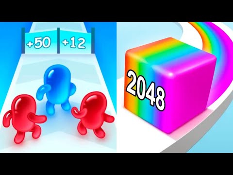 Join Blob Clash 3D VS Jelly Run 2048 Satisfying ASMR Gameplay (Android,ios) (New Update)
