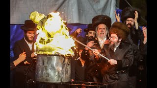 האדמו''ר מסקולען - הדלקה בל''ג בעומר תשפ''א | Skulen Rebbe