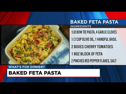 What's for dinner? Baked Feta Pasta