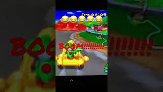 Mario Kart Double Dash - Wario throws a Bob-Omb at a piranha plant! 🎮🏎😂