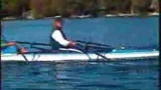 Alden 18 Ultralight Rowing Scull Shell in Action