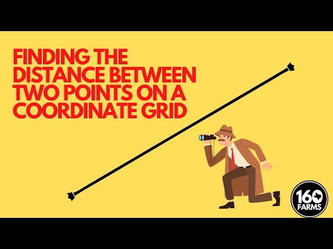 FINDING THE DISTANCE BETWEEN TWO POINTS ON A COORDINATE GRID