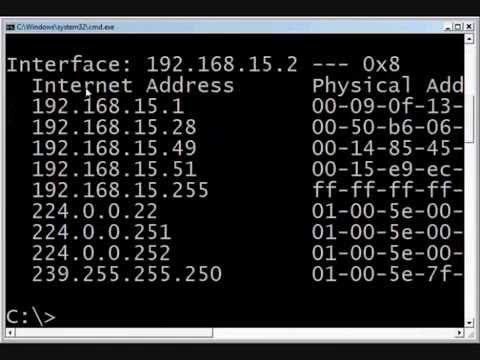 Hacking 101 using the Arp command