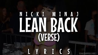 Nicki Minaj - Lean Back (Verse - Lyrics)