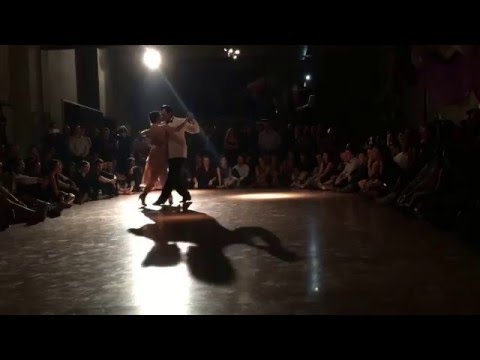  Melina Mouriño  and  Julio Altez  are  dancing  at  Athens TangoLovers  in  2016