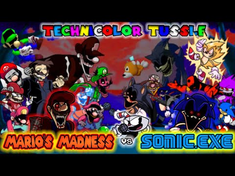 Technicolor Tussle but it's Mario's Madness vs Sonic.exe