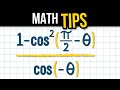 4 TIPS To Remember For Simplifying Trig Identities