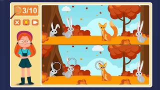 Viki Spotter: Zoo, Level 7 Walkthrough, 1080p/60FPS.