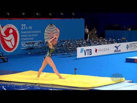 STEPANOVA Elina (RUS) W - 2019 Trampoline Worlds, Tokyo (JPN) - Qualification Tumbling R1