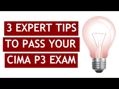 CIMA P3 - Top 3 Tips from the Experts!