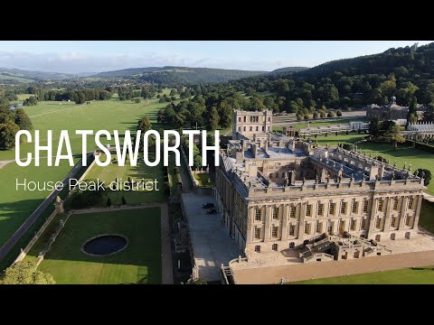 Chatsworth House Peak District Drone footage 4K