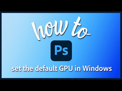 Устранение проблем Photoshop, связанных с графическим процессором и графическим драйвером