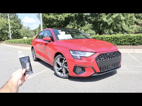 2022 Audi A3 40 Premium: Start Up, Test Drive, Walkaround, POV and Review