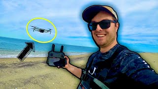 Testing Out NEW DRONE and Catching My First BLUEFISH Of The Season!