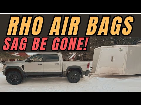 2025 Ram 1500 RHO Timber Grove Enterprises Air Bag installation & first drive impressions Sag gone!