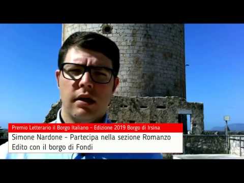 Simone Nardone per Fondi - Premio Letterario il Borgo Italiano 2019