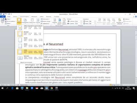 Formattazione di una pagina