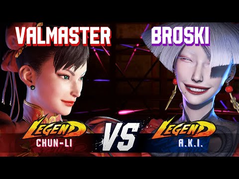 SF6 ▰ VALMASTER (Chun-Li) vs BROSKI (A.K.I.) ▰ Ranked Matches