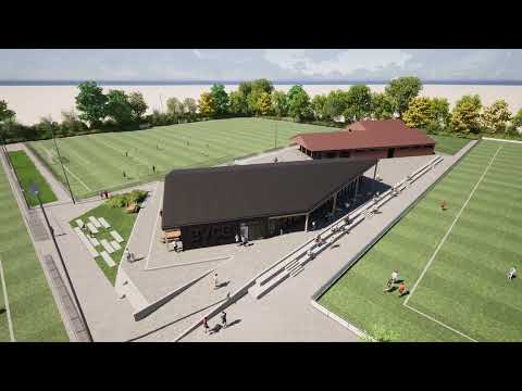 Het nieuwe clubhuis voor voetbalvereniging BVCB