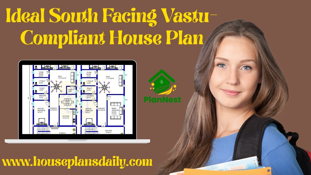 Ideal South Facing Vastu Compliant House Plan| Modern Layout