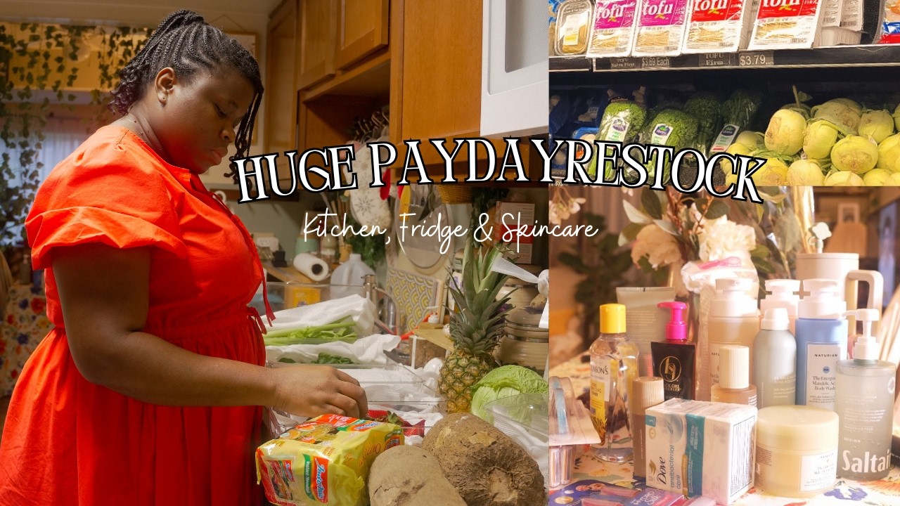 Little joy of slow living. Full house restock, food, skincare, how I preserve  fruits & vegetables