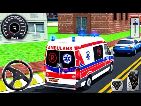 Ambulance Rescue Van Drive 3D Simulator - Emergency City Transport Driver - Android GamePlay