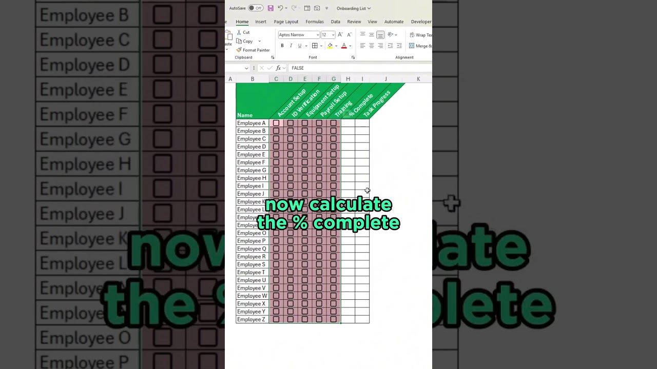 Employee Onboarding Checklist in Excel | Free Template + Easy Tutorial