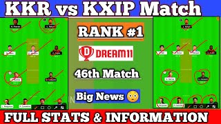 KKR vs KXIP Dream11 Team | KOL vs KXIP Grand League Teams | KKR vs KXIP Dream11 Prediction
