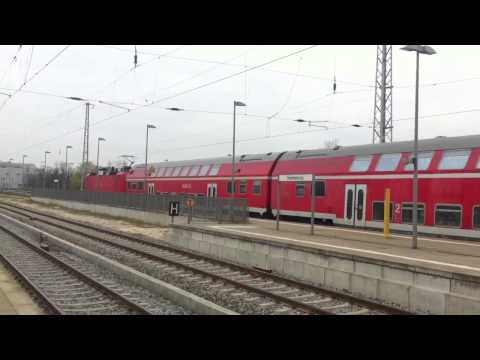 RE 5 als Ersatzzug verlässt Oranienburg